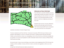 Tablet Screenshot of perryparkeast.org